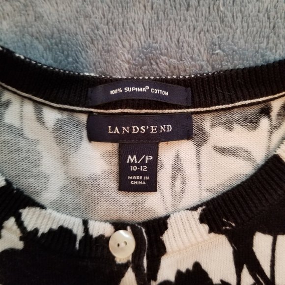 Lands End Cardigan Size M/P - Picture 2 of 5